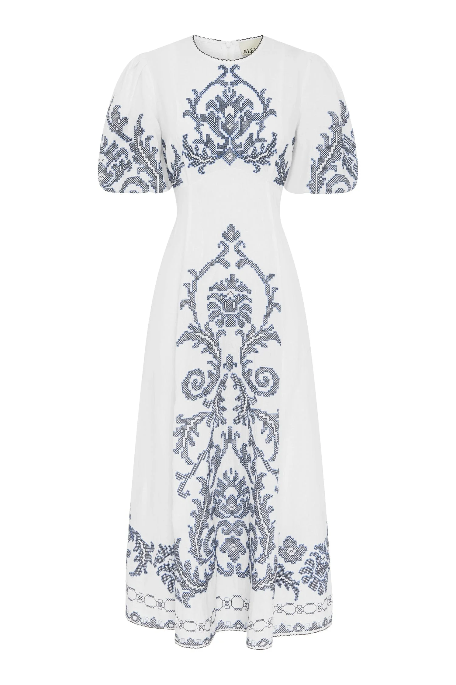Hazel Embroidered Midi Dress - 1