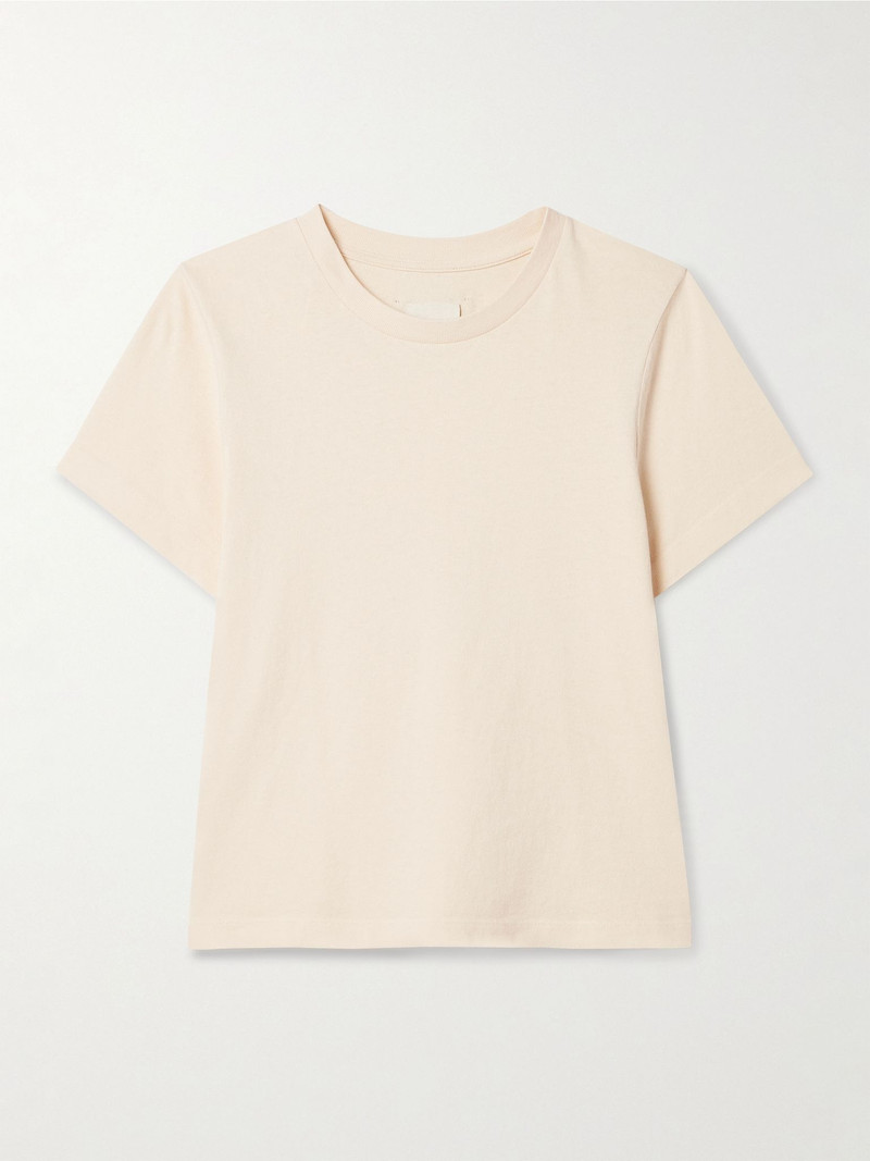 Emmylou cotton-jersey T-shirt Cream 1