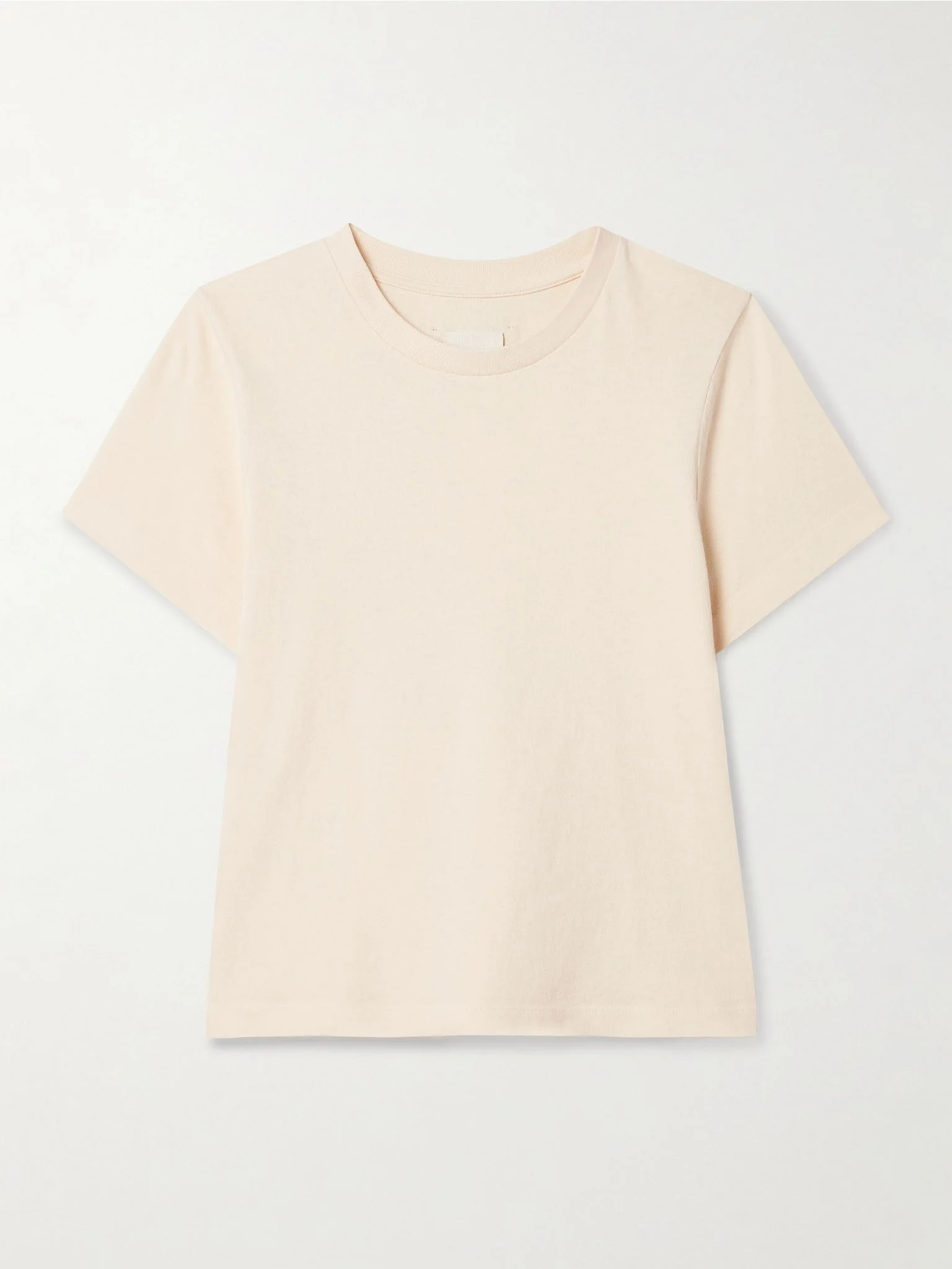 Emmylou cotton-jersey T-shirt Cream - 1
