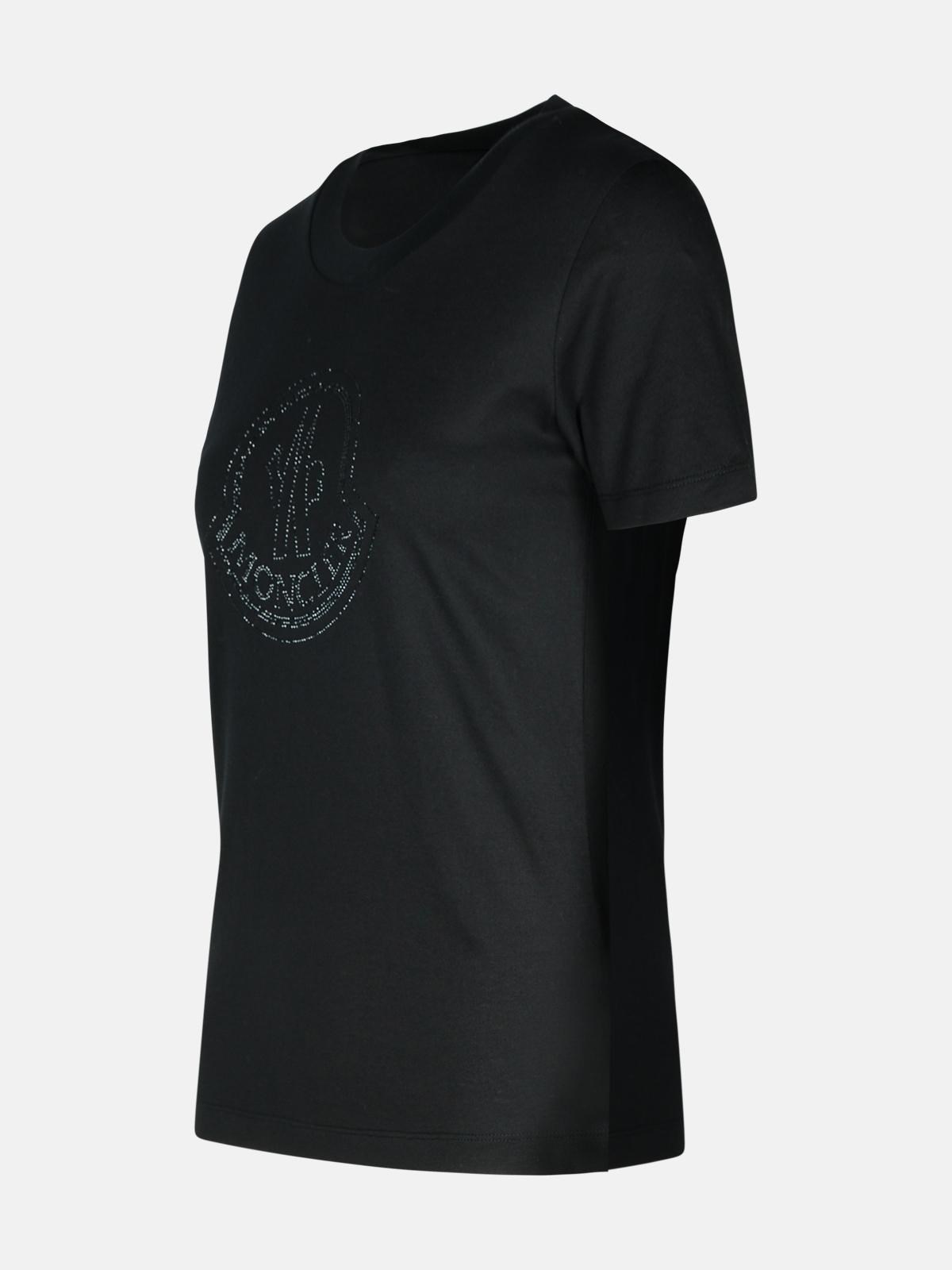 BLACK COTTON T-SHIRT - 2