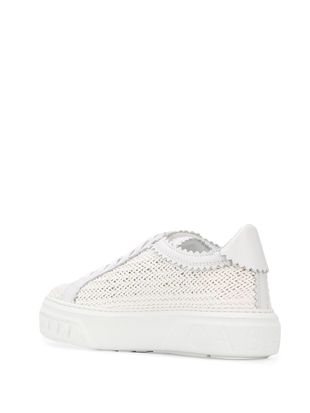 woven low-top sneakers - 3