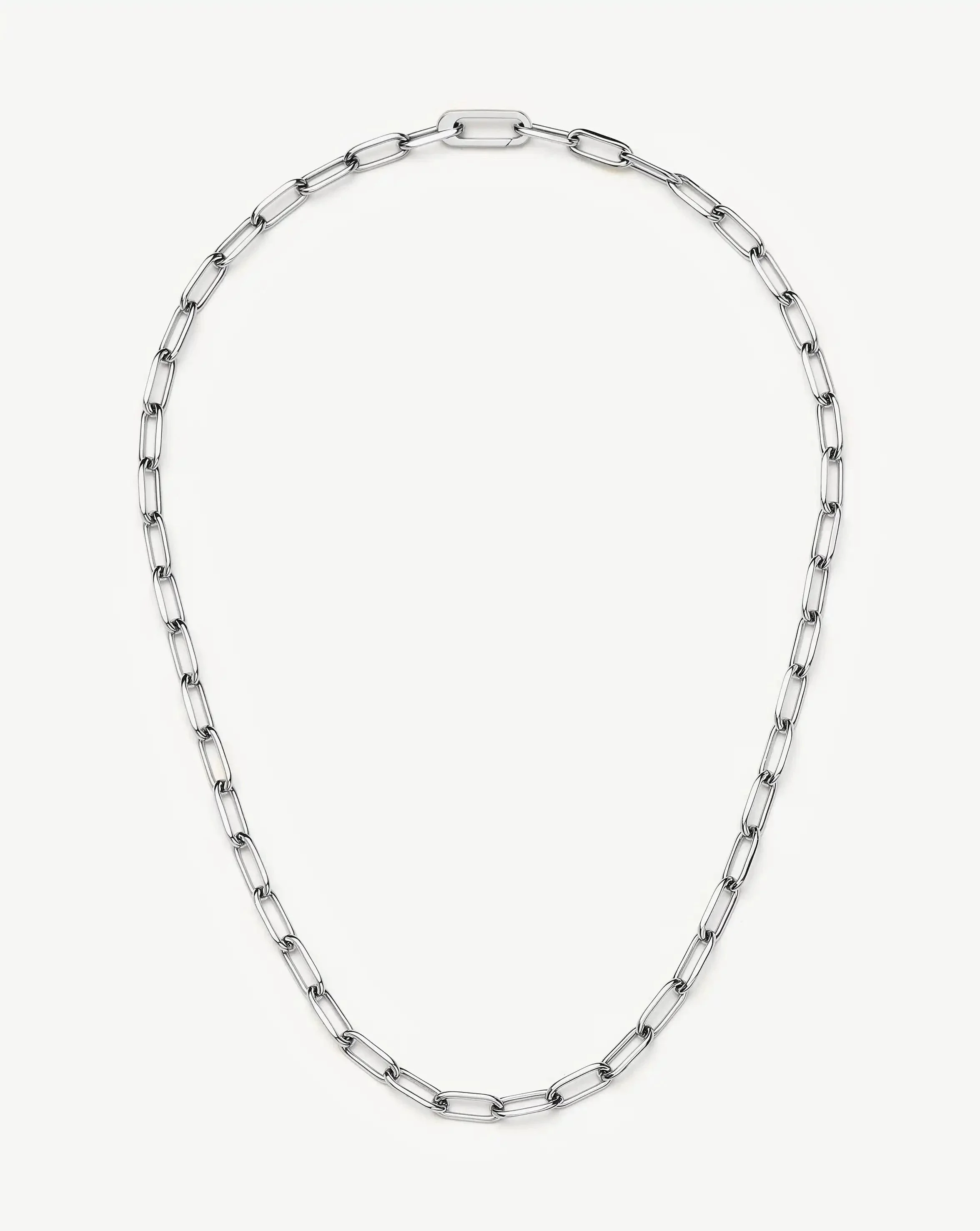 Classic Paperclip Chain Necklace - 1