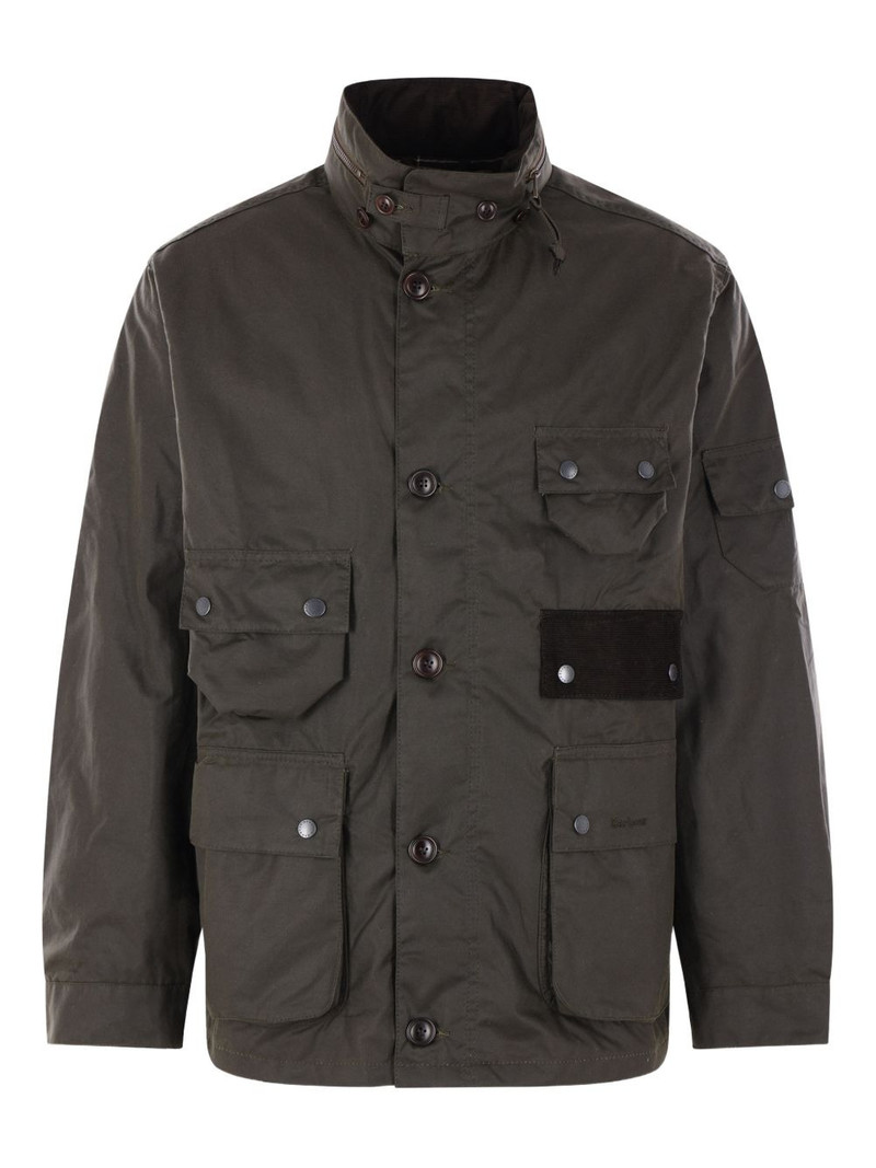 logo-embroidered jacket 1