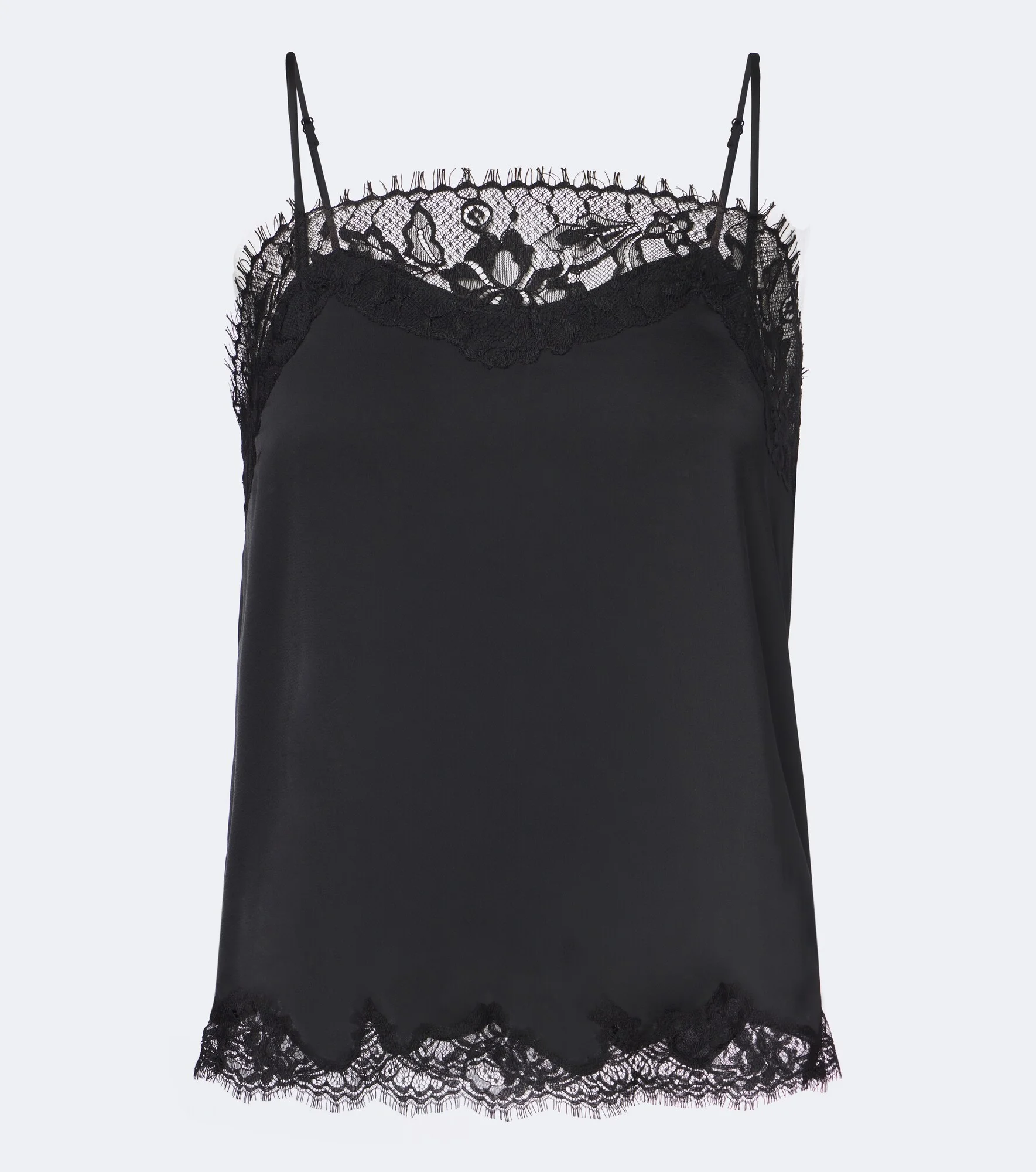 Marisol lace-trimmed satin camisole - 1