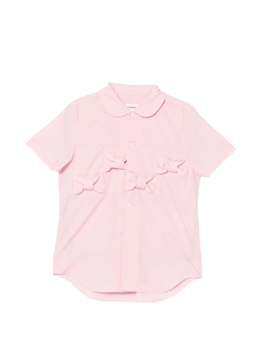 bow short-sleeve shirt - 1