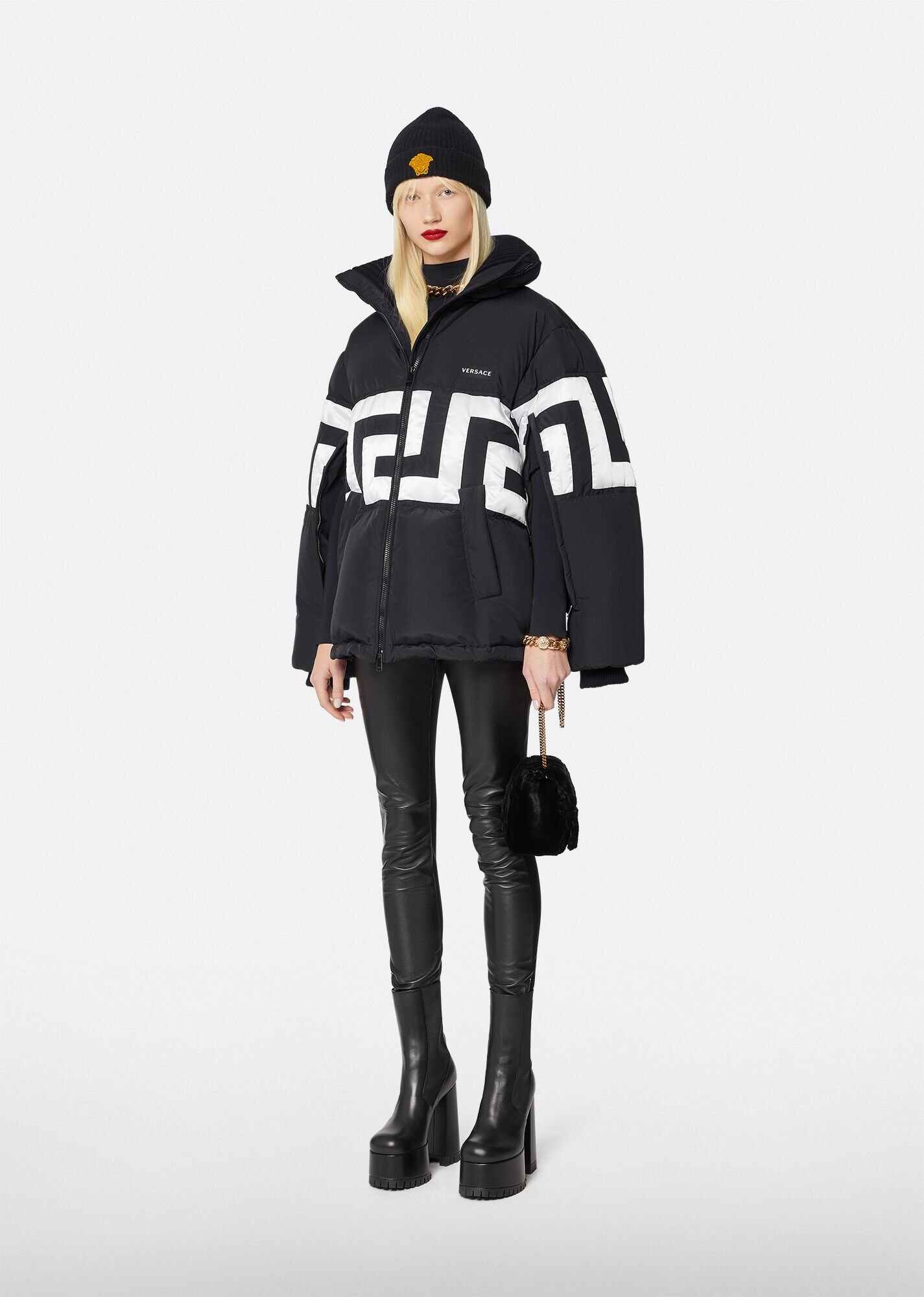 Greca Puffer Jacket - 4