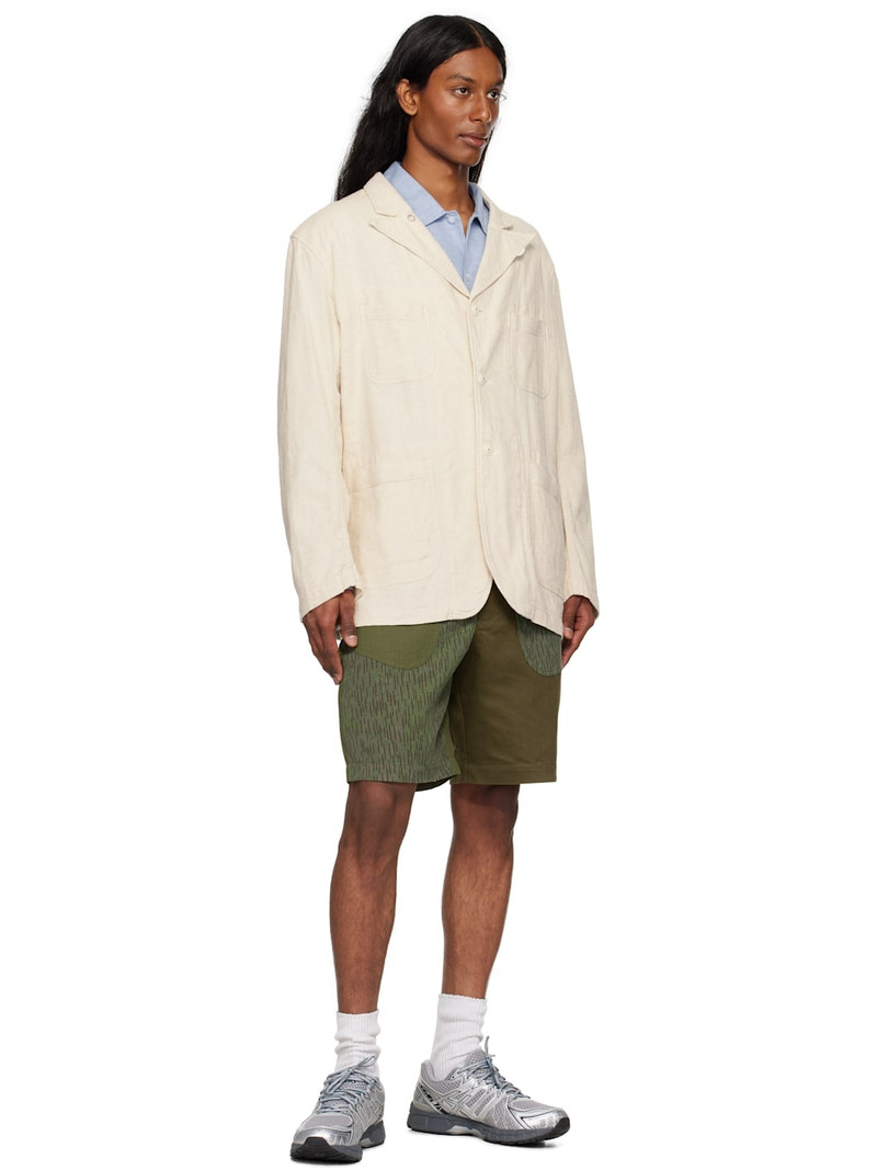 MAHARISHI Khaki 6086 Upcycled Fixed Deck Shorts outlook