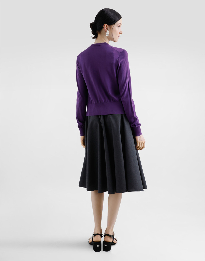 Woolen midi circle skirt 3