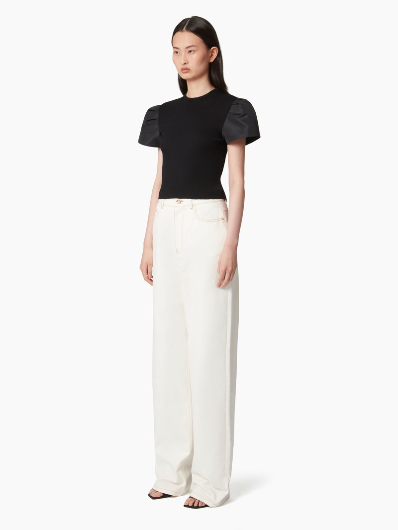 NINA RICCI T-SHIRT WITH PEPLUM SHORT SLEEVES outlook