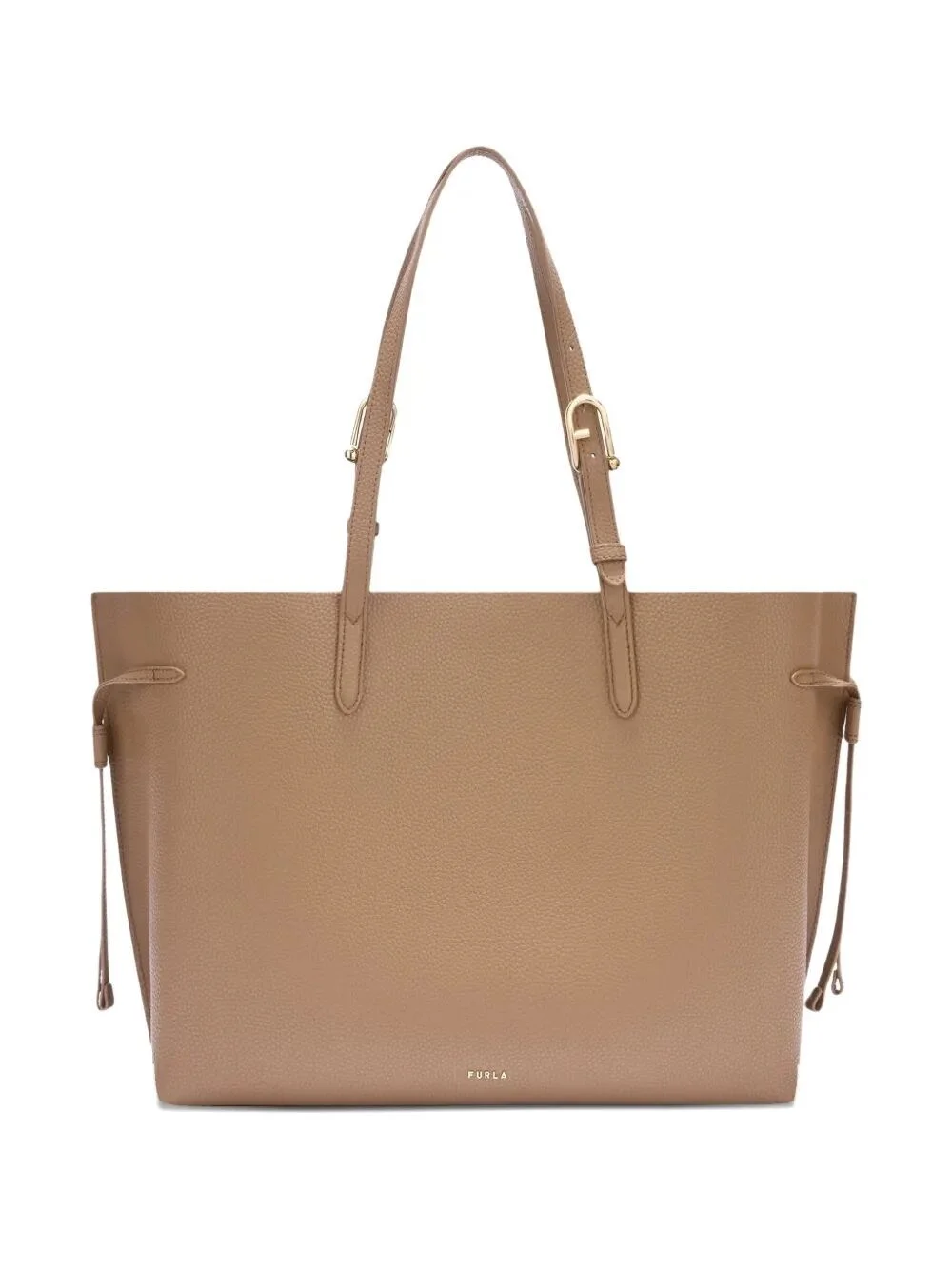 "Furla Ava" Double Calf Leather Large Tote Bag - 1