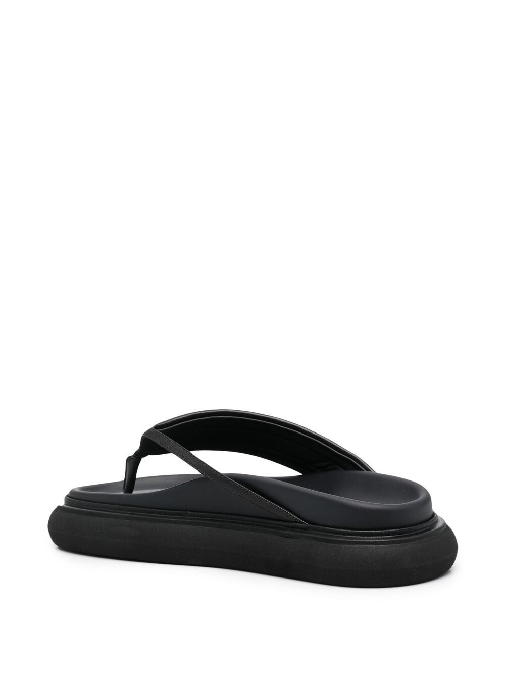 chunky-sole leather flip flops - 3