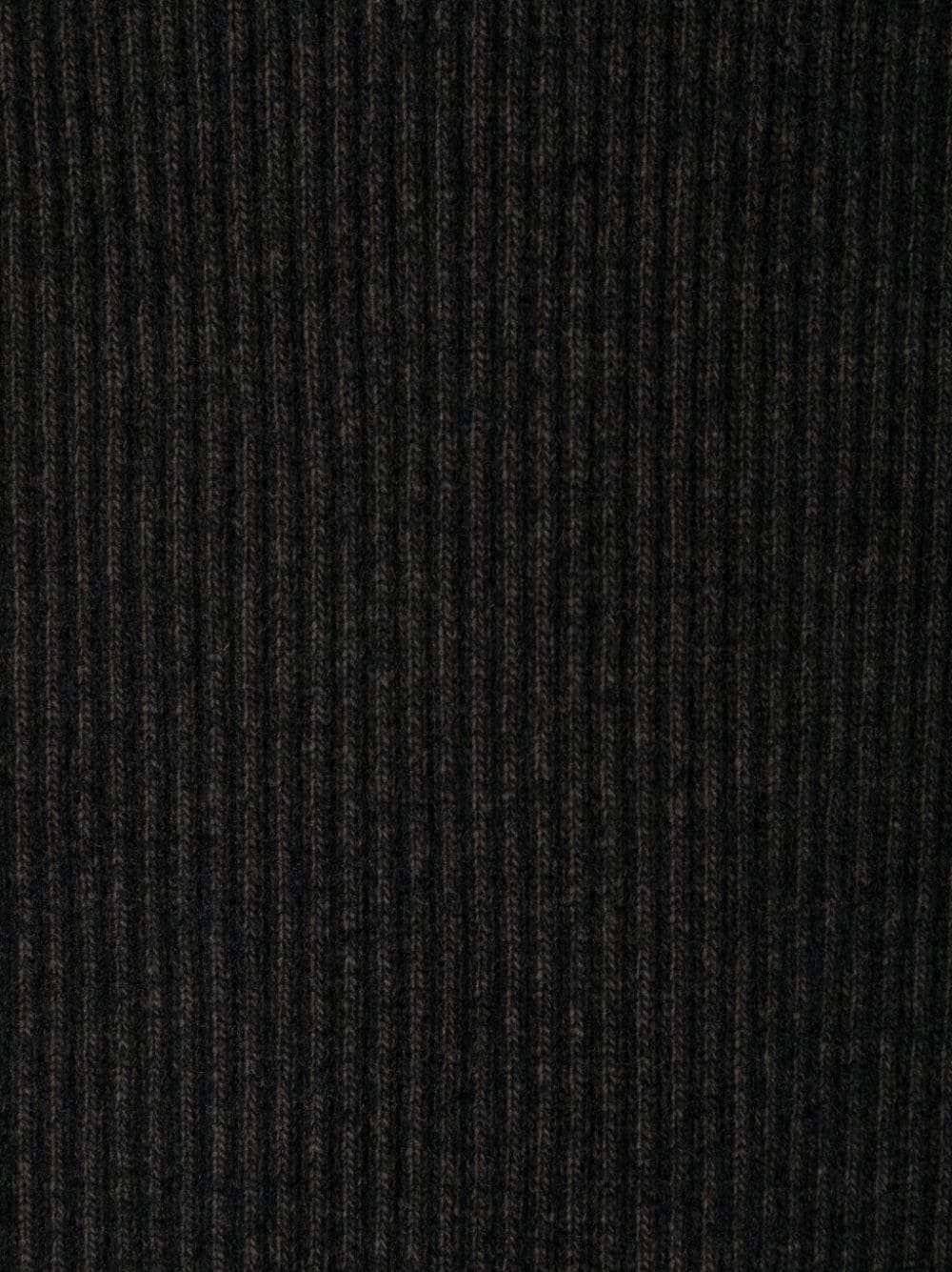 logo-tag ribbed scarf - 2