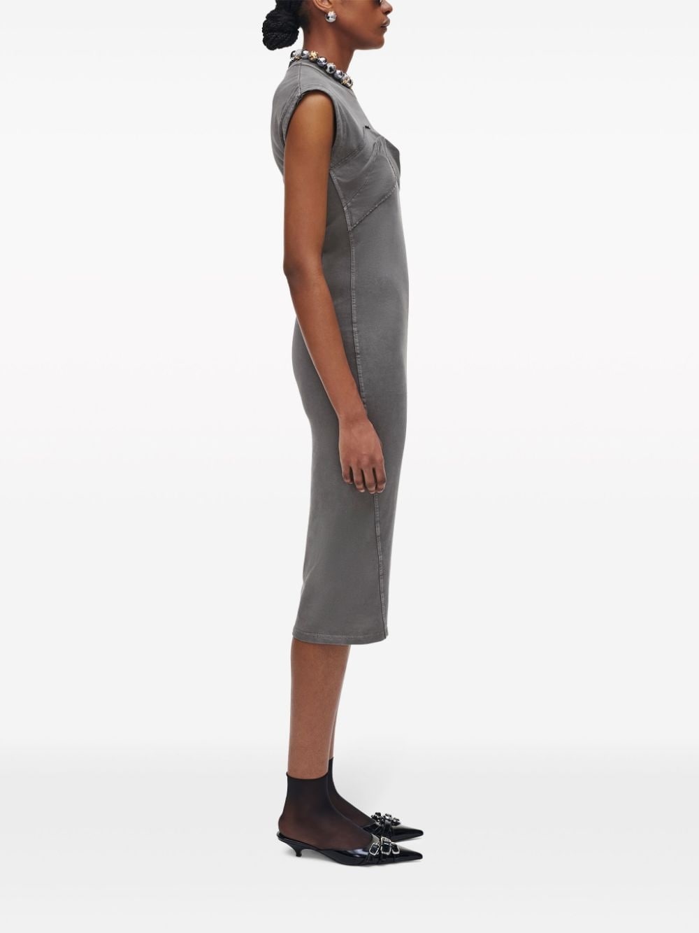 Seamed Up sleeveless midi dress - 3