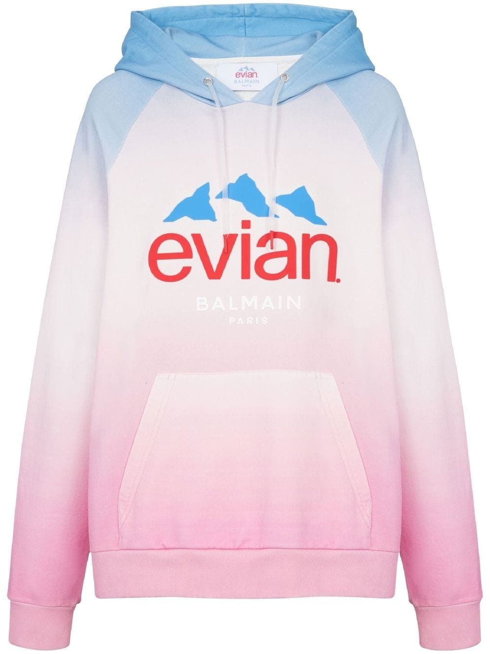 x Evian gradient-effect oversized hoodie - 1