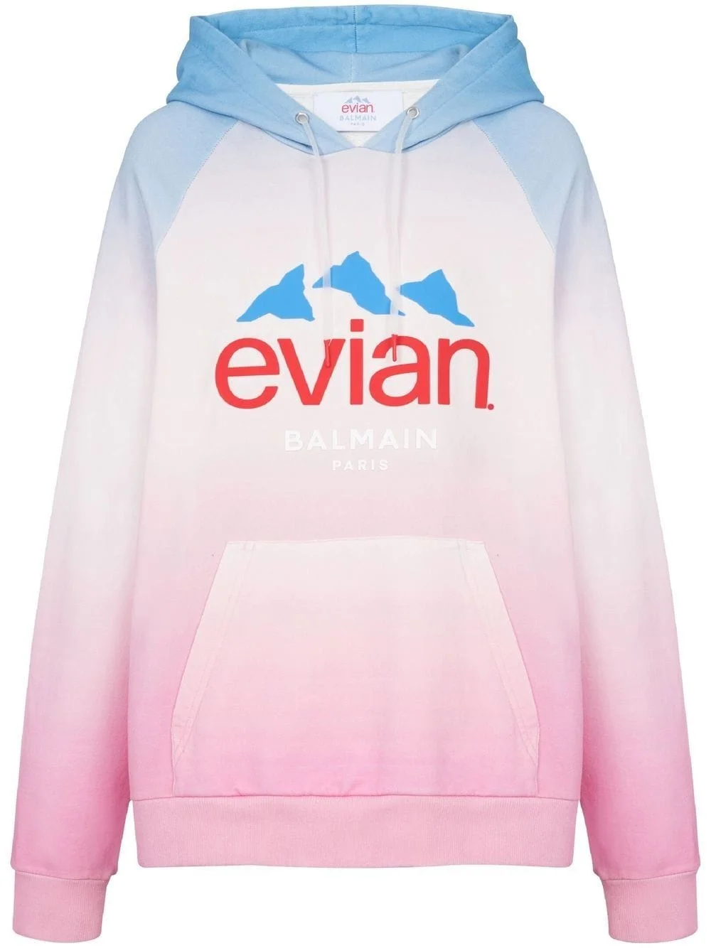 x Evian gradient-effect oversized hoodie - 1