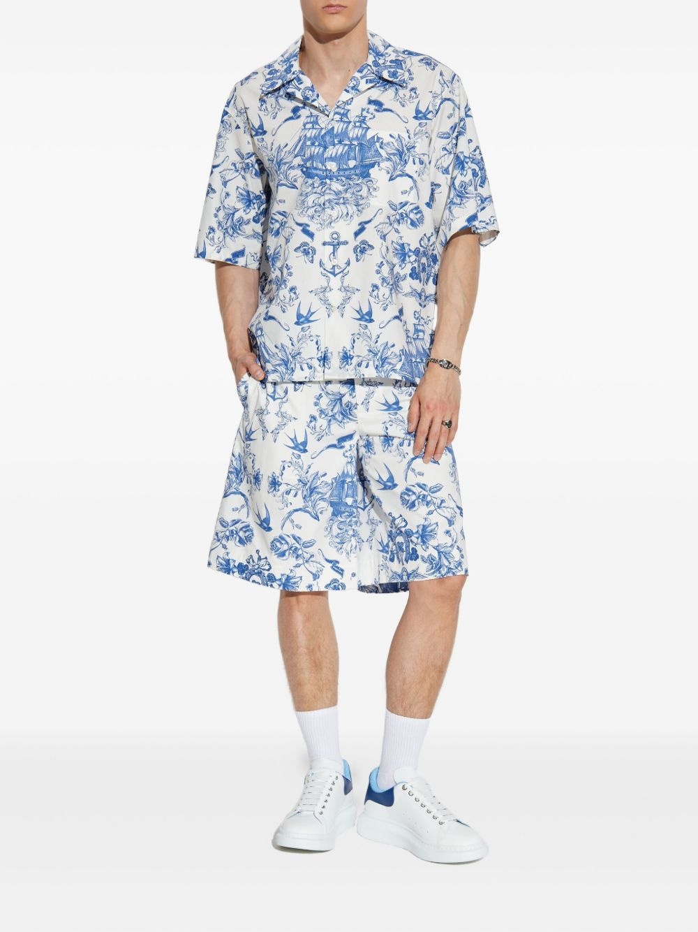 floral-print short-sleeve shirt - 2