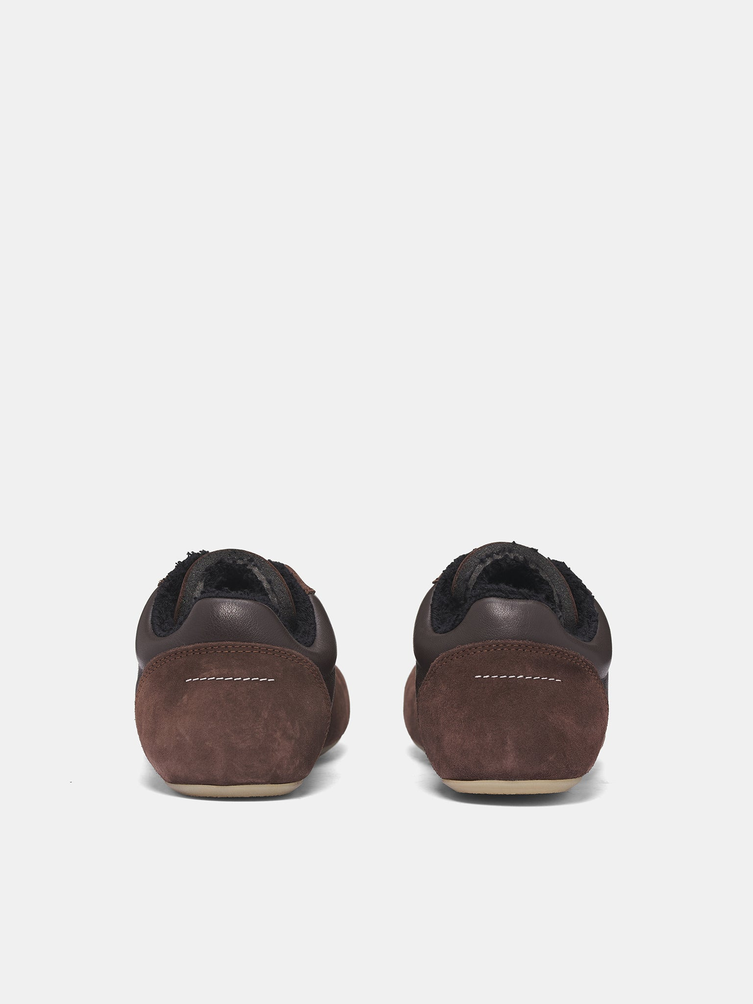 Brown Anatomical Suede Leather Sneakers - 4