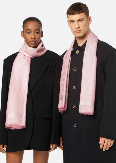 VERSACE La Greca Silk & Wool Scarf outlook