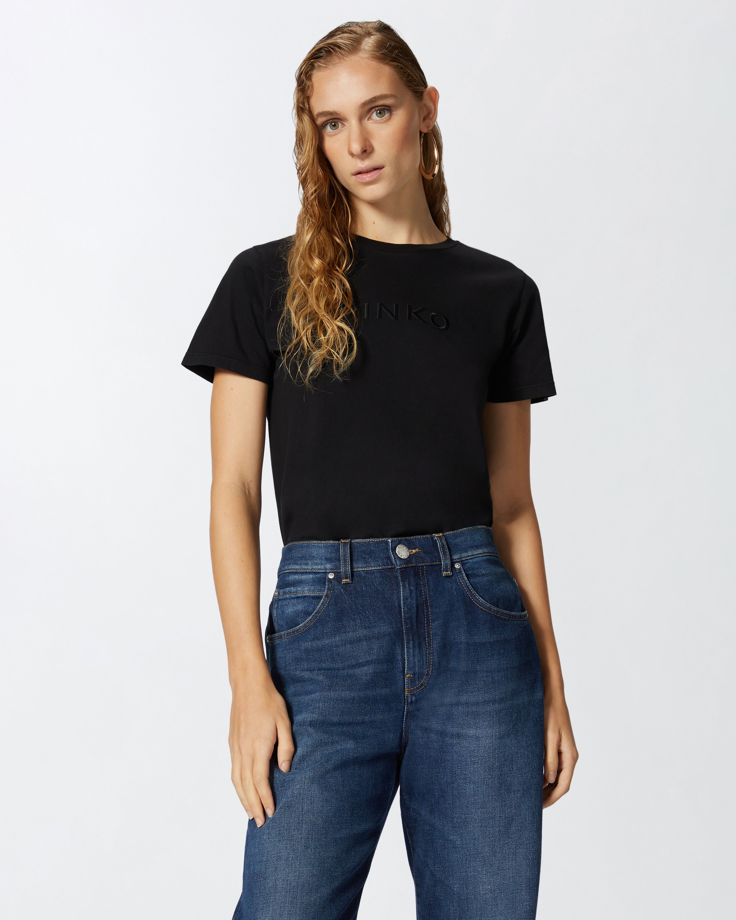 T-SHIRT EMBROIDERED LOGO EFFECT - 2