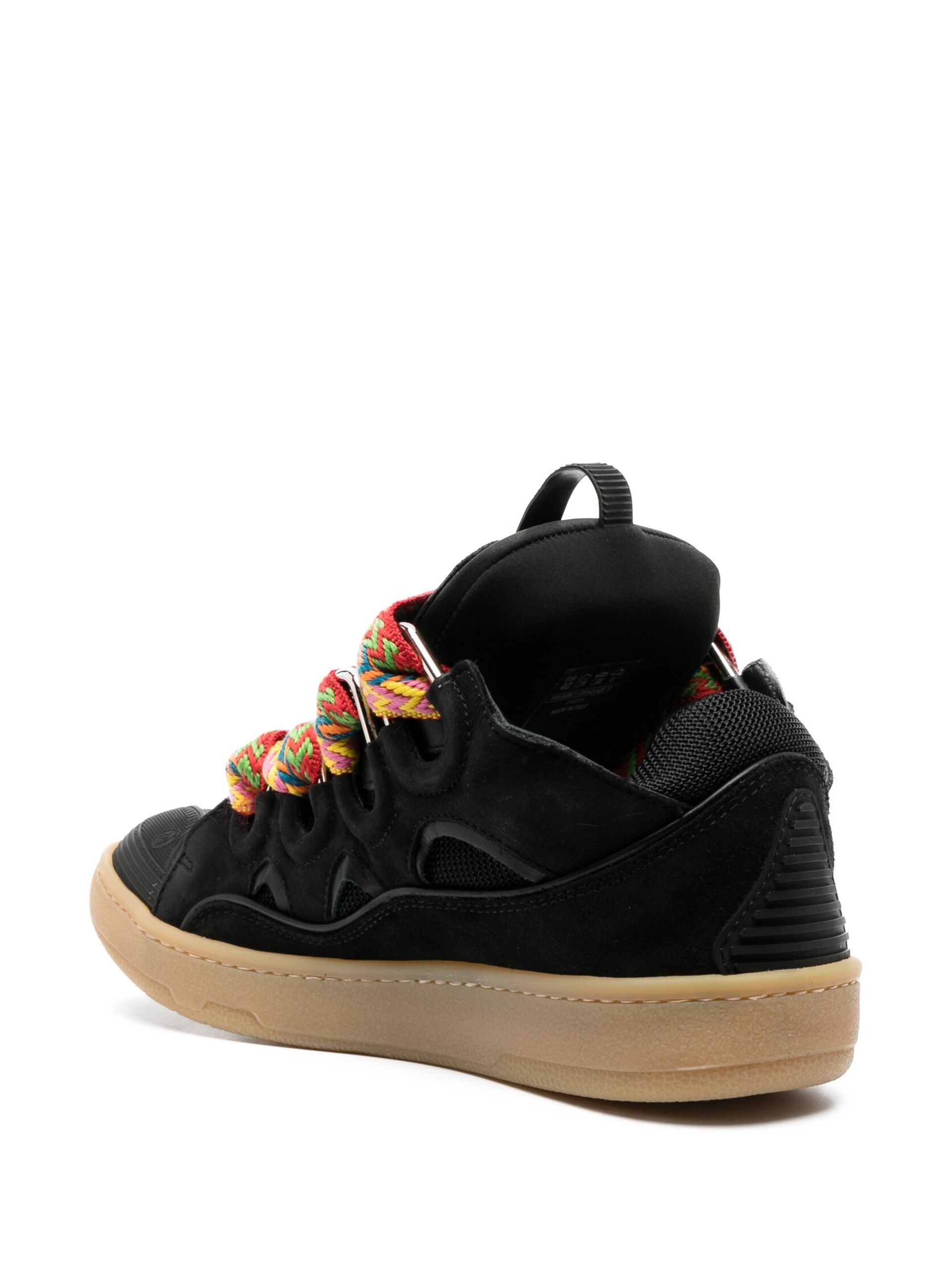 Black Curb Suede Sneakers - 3