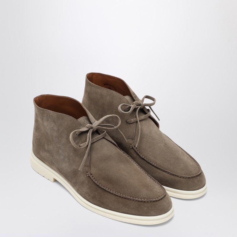 Loro Piana Walk And Walk Ankle Boots In Dove Grey Men - 1