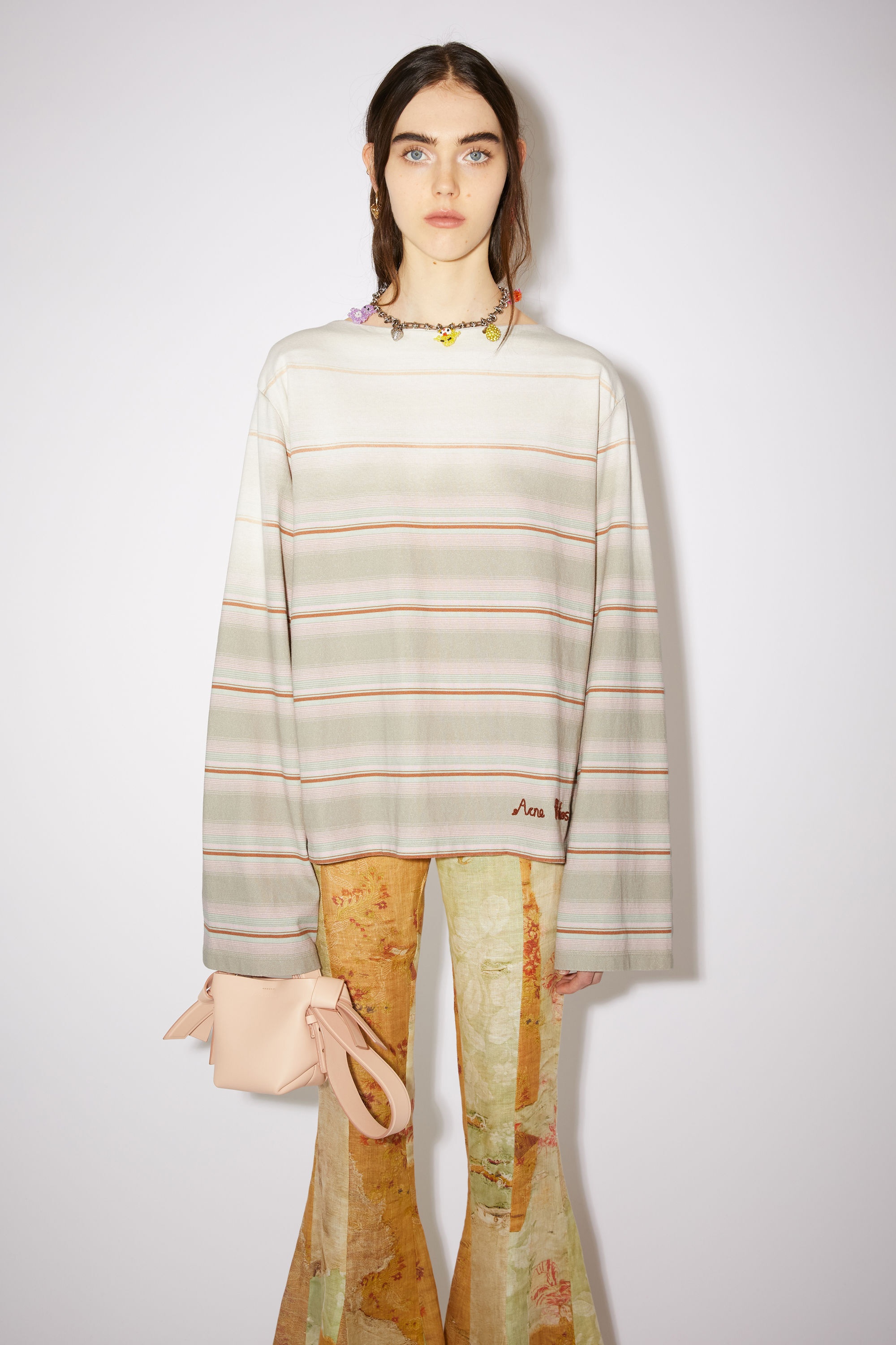 Jersey sweatshirt - Mushroom beige/light pink - 2