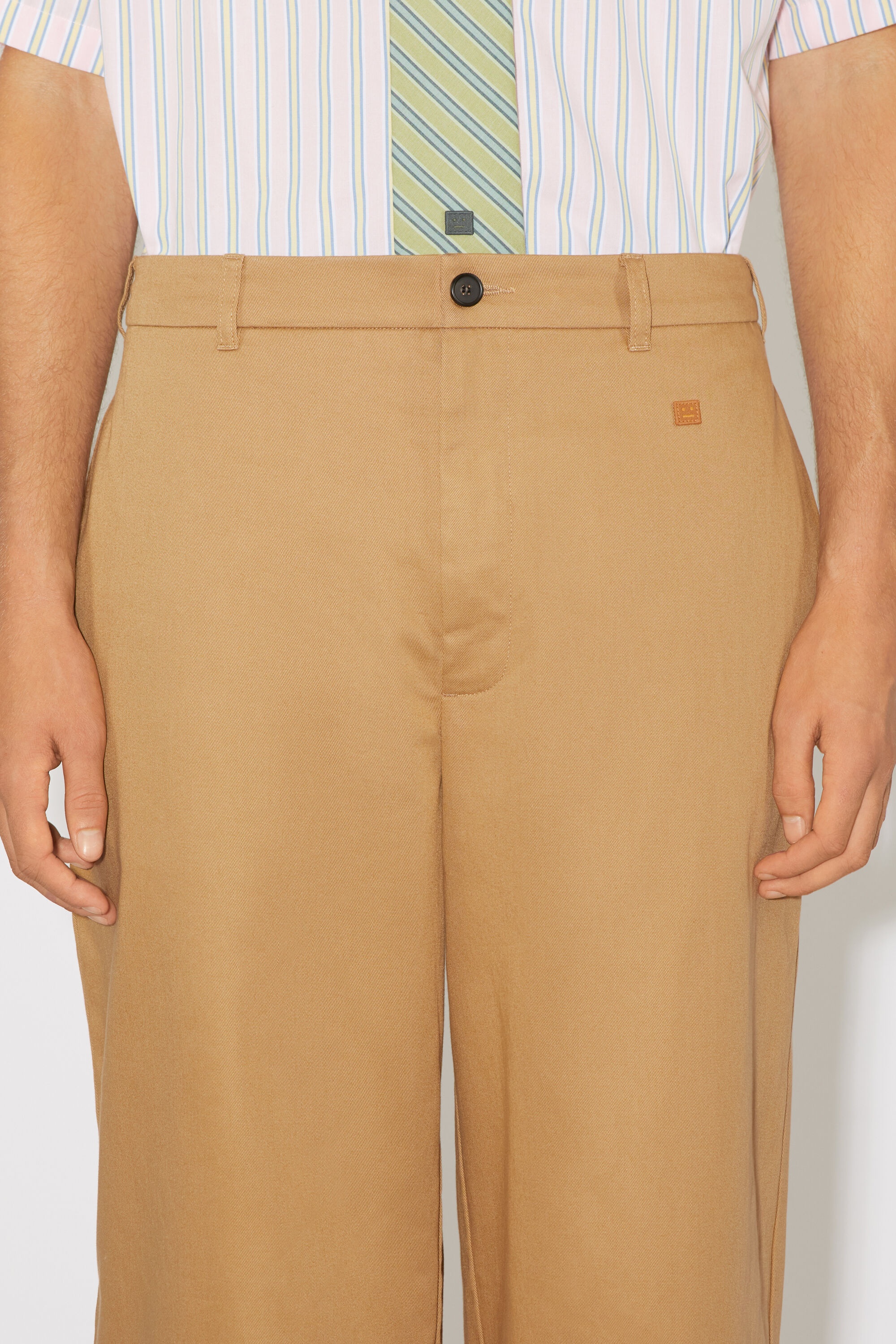 Twill chino trousers - Camel brown - 5