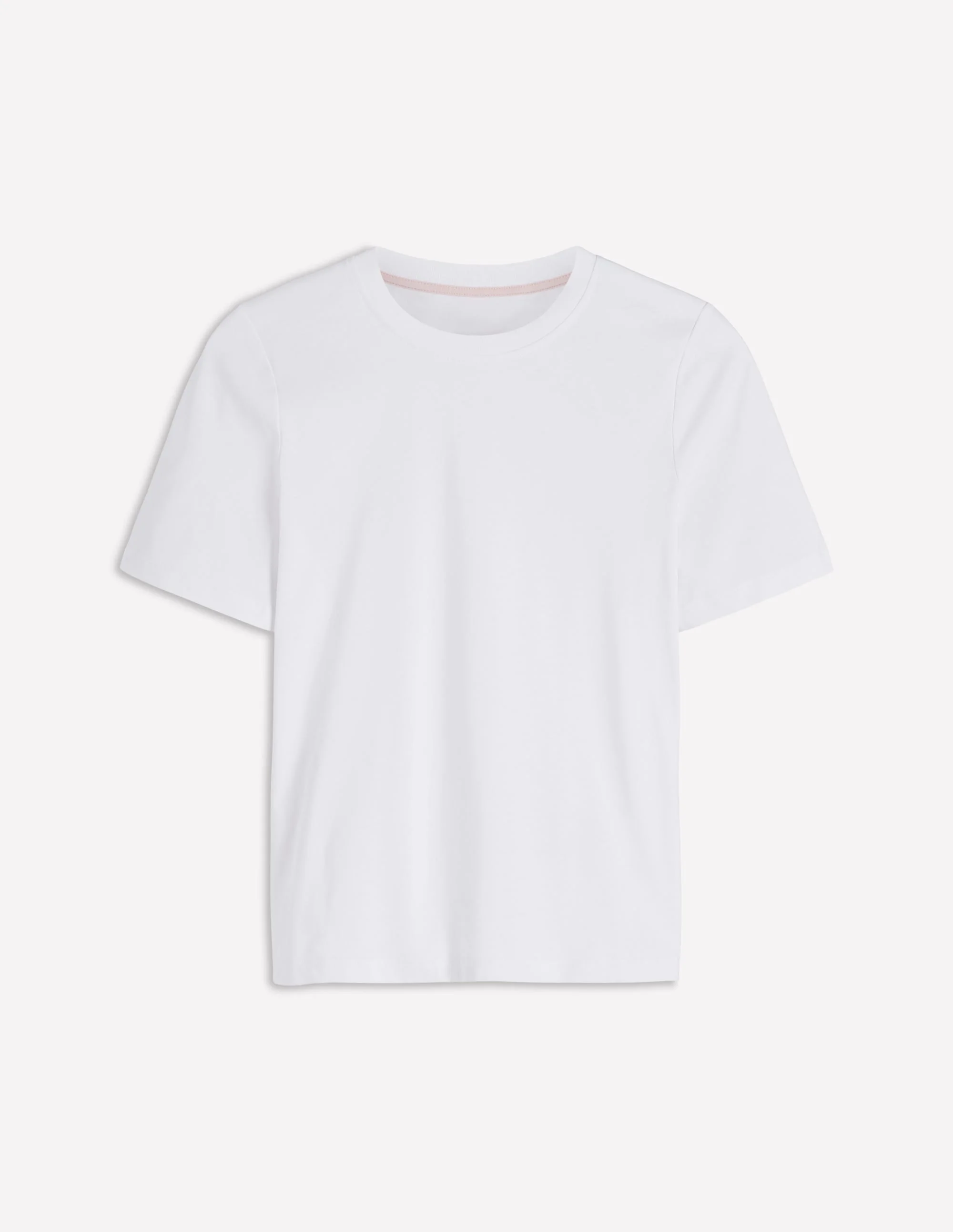Ren Cotton Crew Neck T-shirt-White - 1