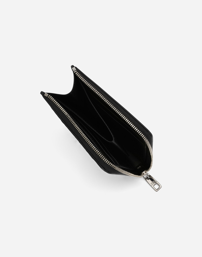 Dolce & Gabbana Calfskin card holder with raised logo outlook
