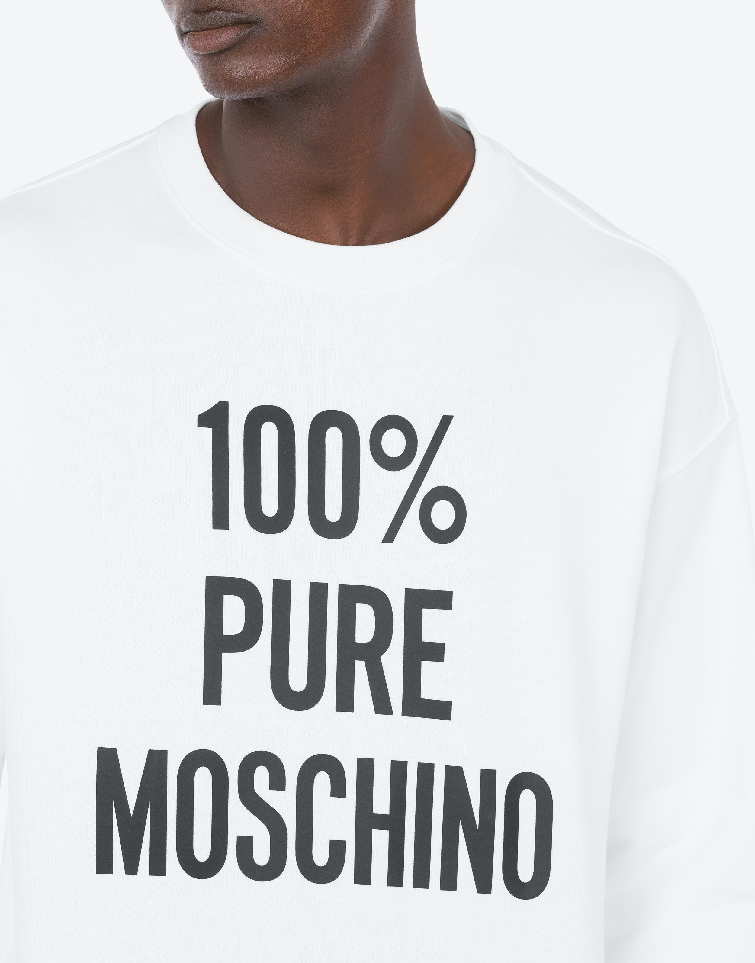 100% PURE MOSCHINO ORGANIC COTTON SWEATSHIRT - 3