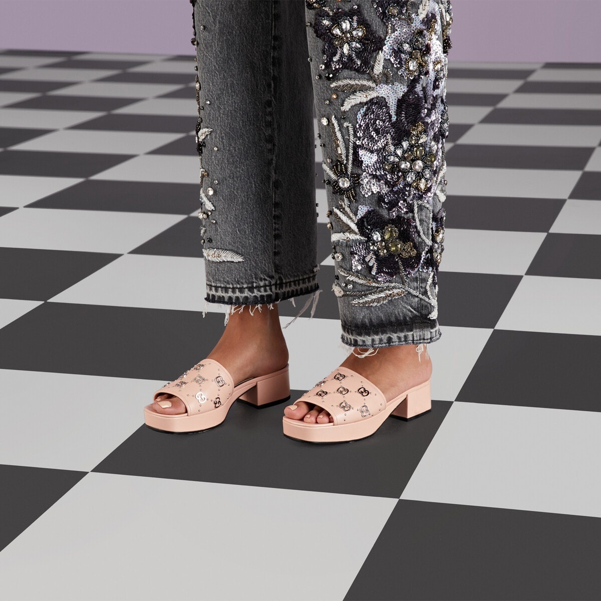 Women's Interlocking G slide sandal - 3