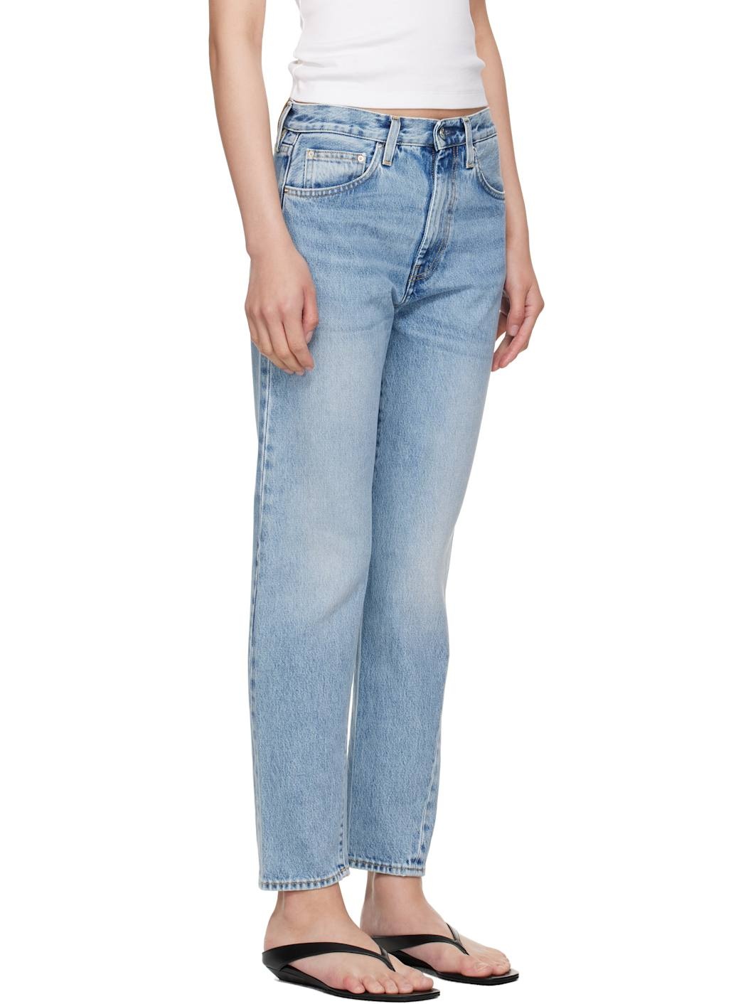 Blue Twisted Seam Jeans - 2