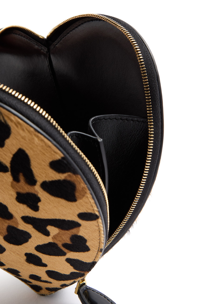 Alaïa Le Coeur Leopard-print Calf Hair Crossbody bag - 4