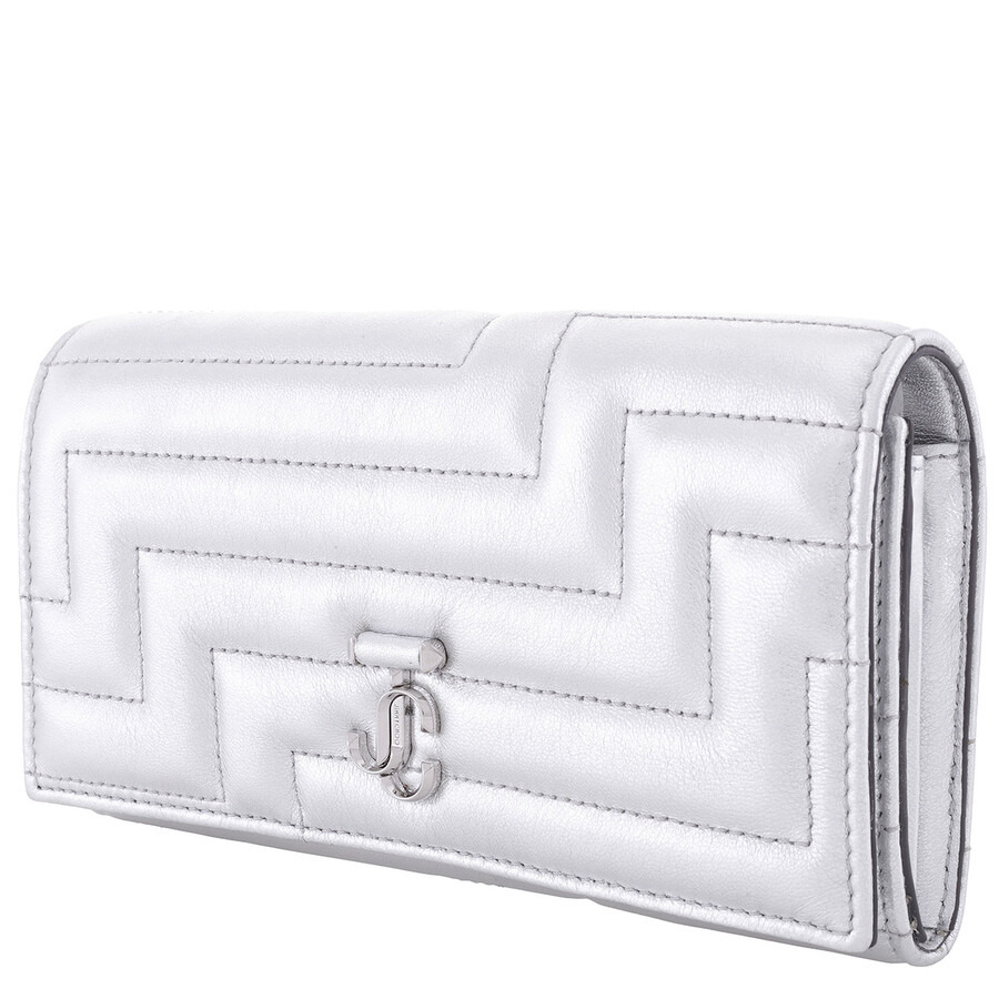 Jimmy Choo Martina JC Emblem Nappa Leather Continental Wallet - 4
