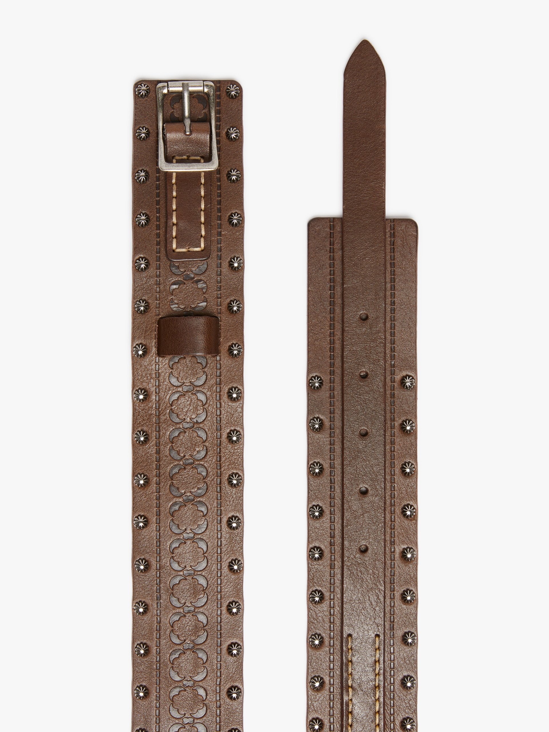CITRATO Studded leather belt - 2