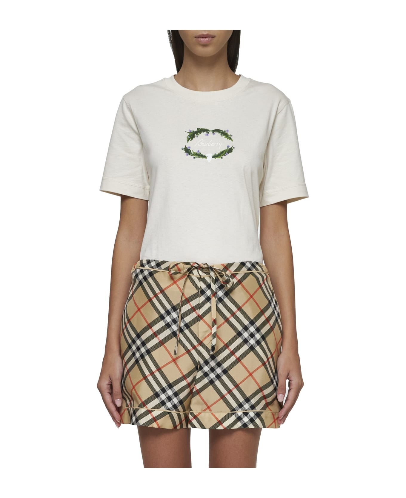 Printed Silk Shorts - 3