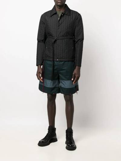 Craig Green horizontal-stripe track shorts outlook