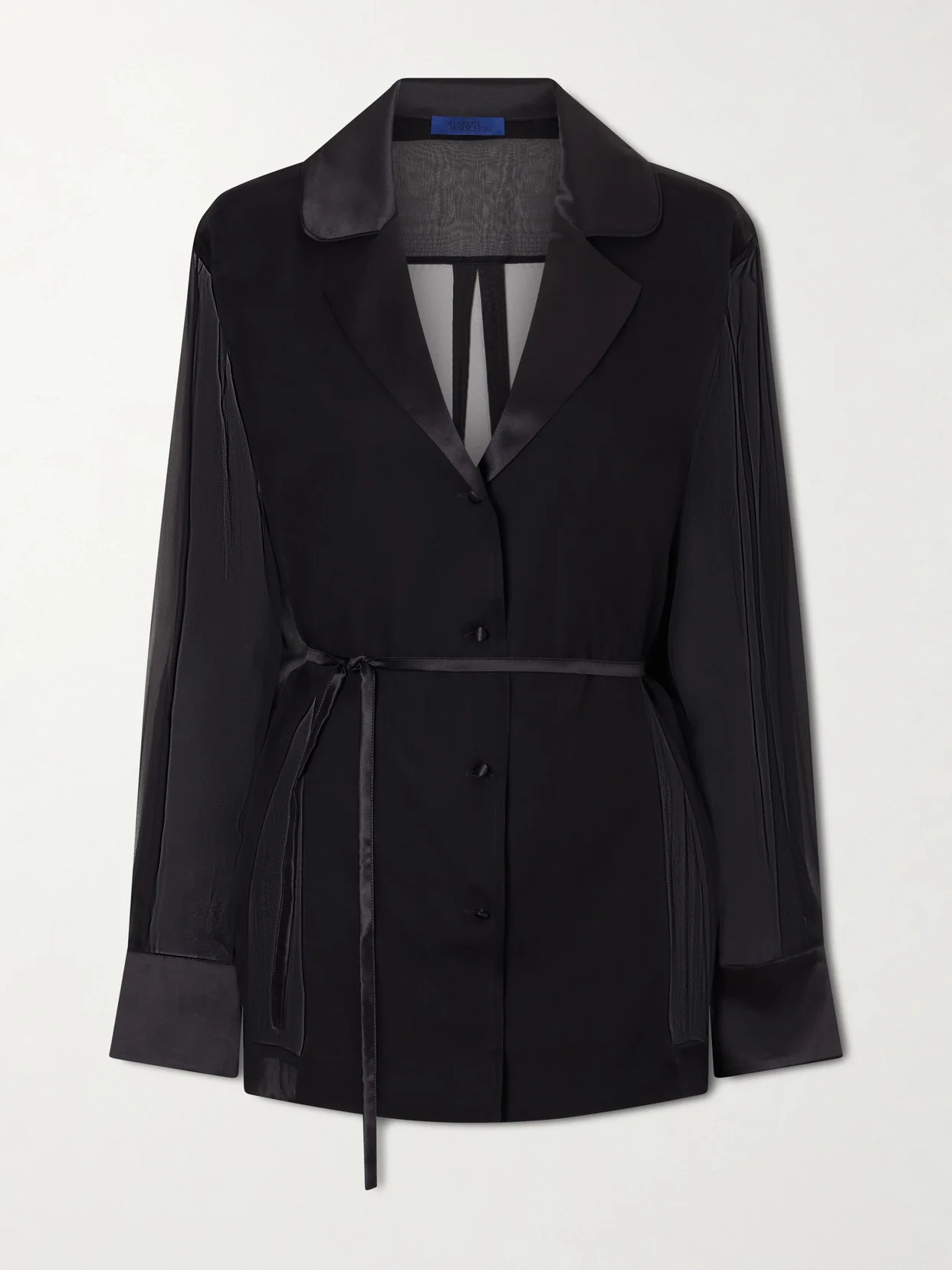 Bretagne Belted Silk Jacket - 1