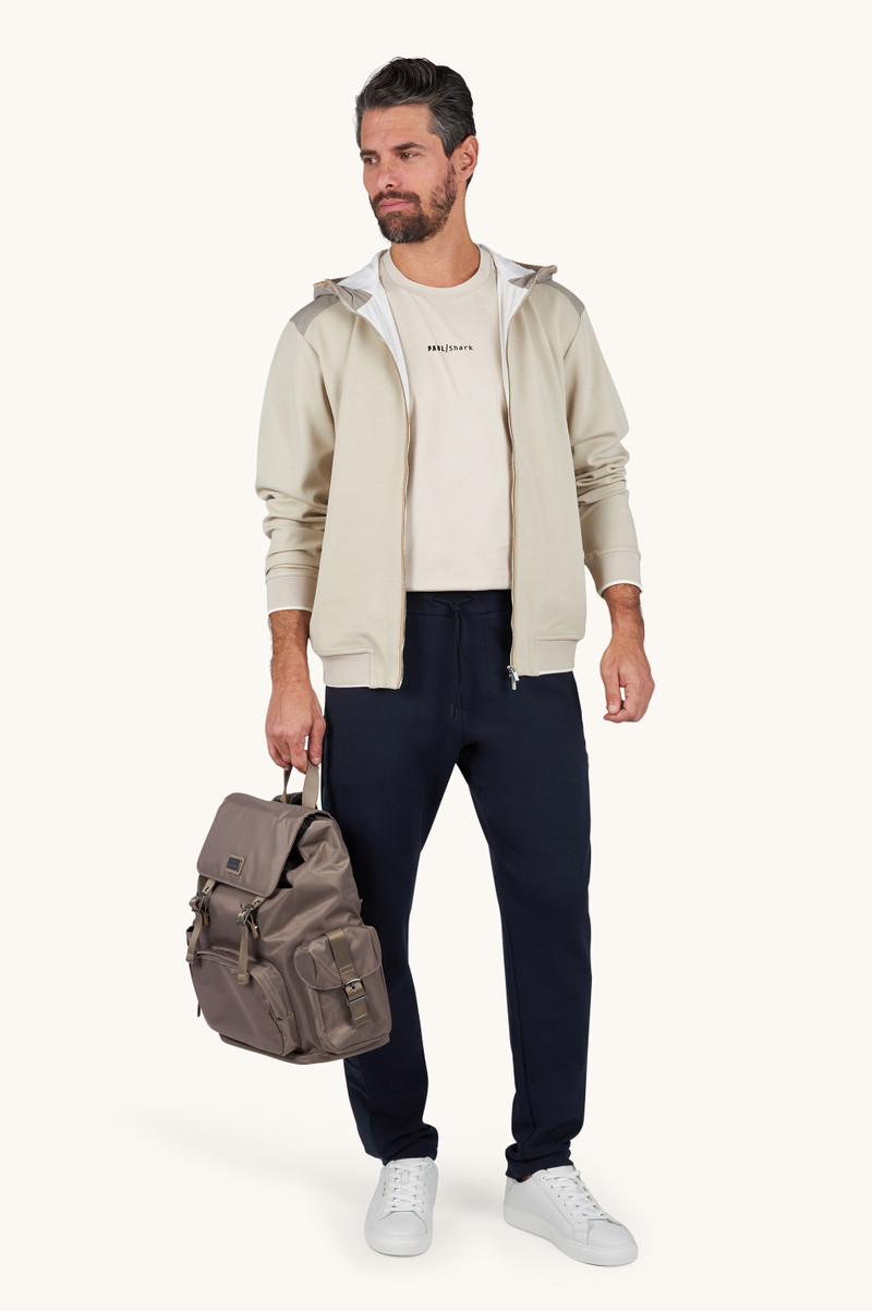 Paul & Shark X‑SOFT ZIP‑UP SWEATSHIRT IN VISCOSE WITH ALCANTARA® DETAILS outlook