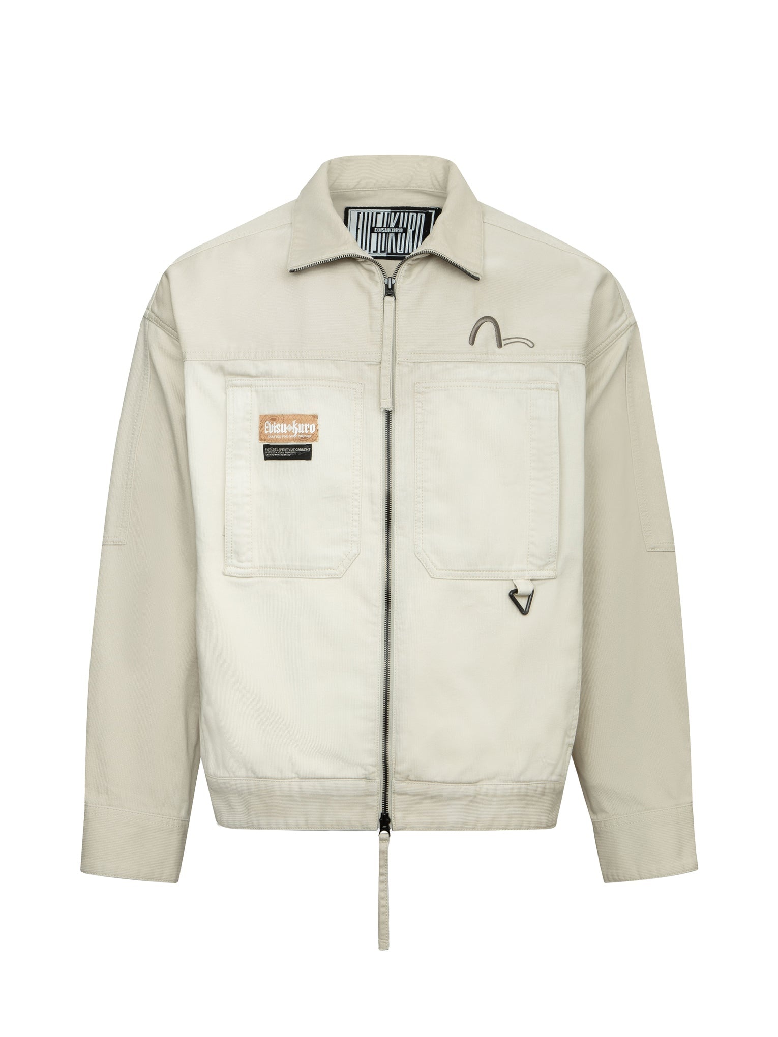 EVISUKURO Garment Dyed Oversized Jacket - 13