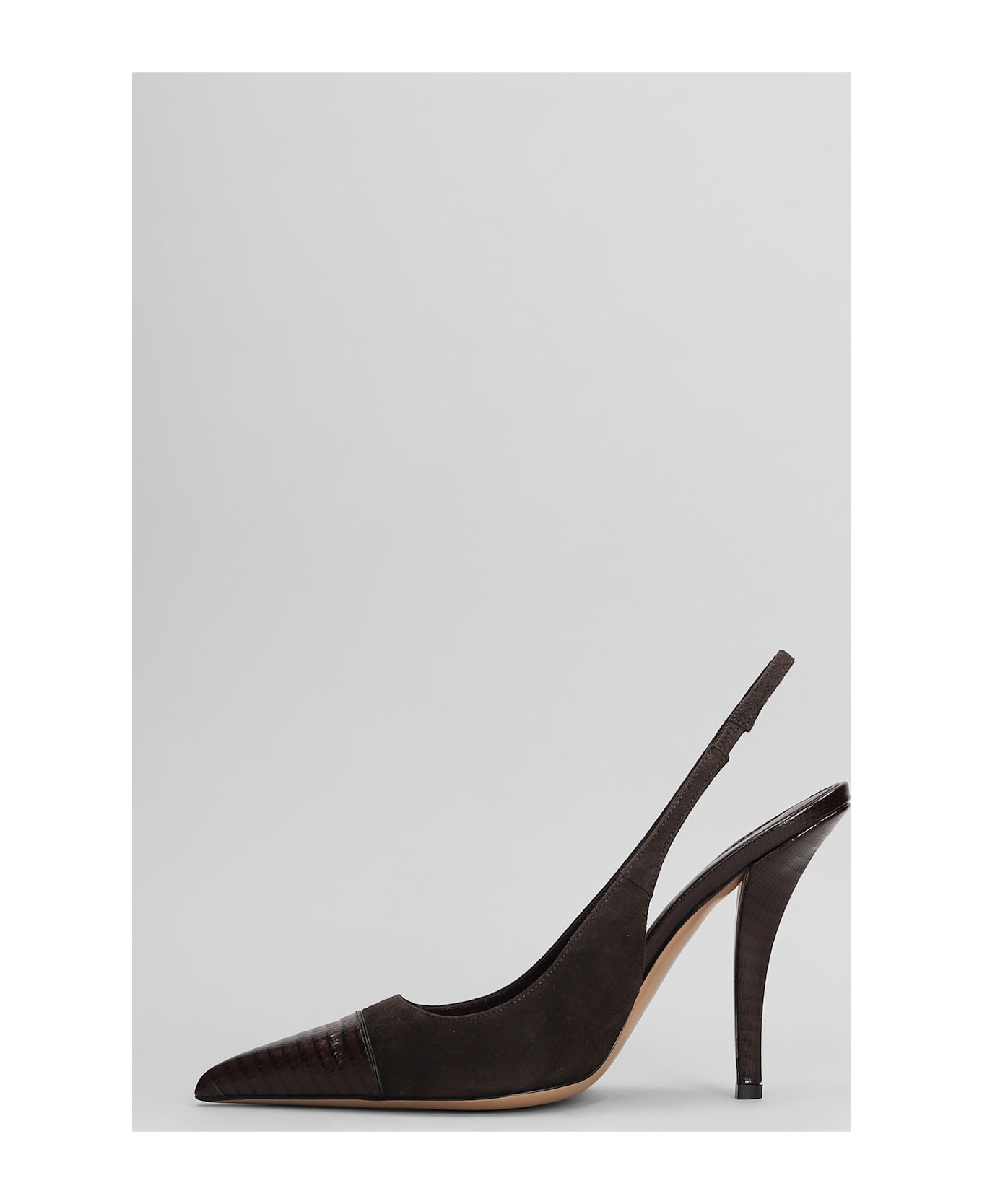 Miranda 105 Pumps In Dark Brown Suede - 3
