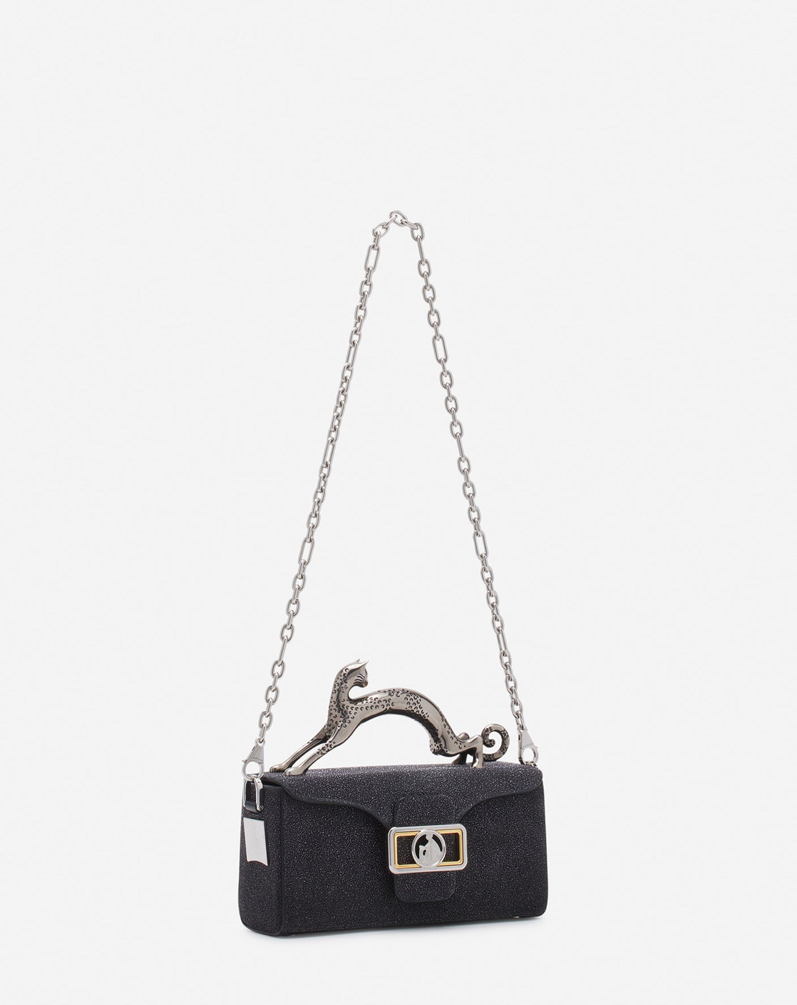 NANO PENCIL CAT BAG IN SUEDE - 3
