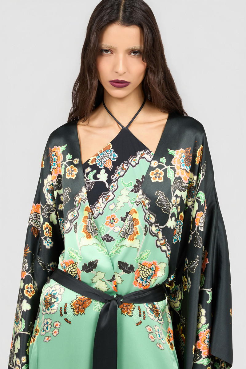 Silk Kimono With Kimono Print 5