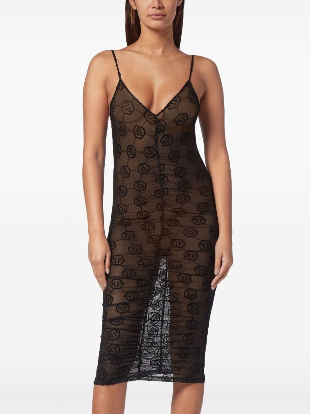 monogram tulle dress - 2