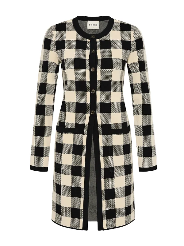 Pippa Cardigan in Heritage Plaid - 1