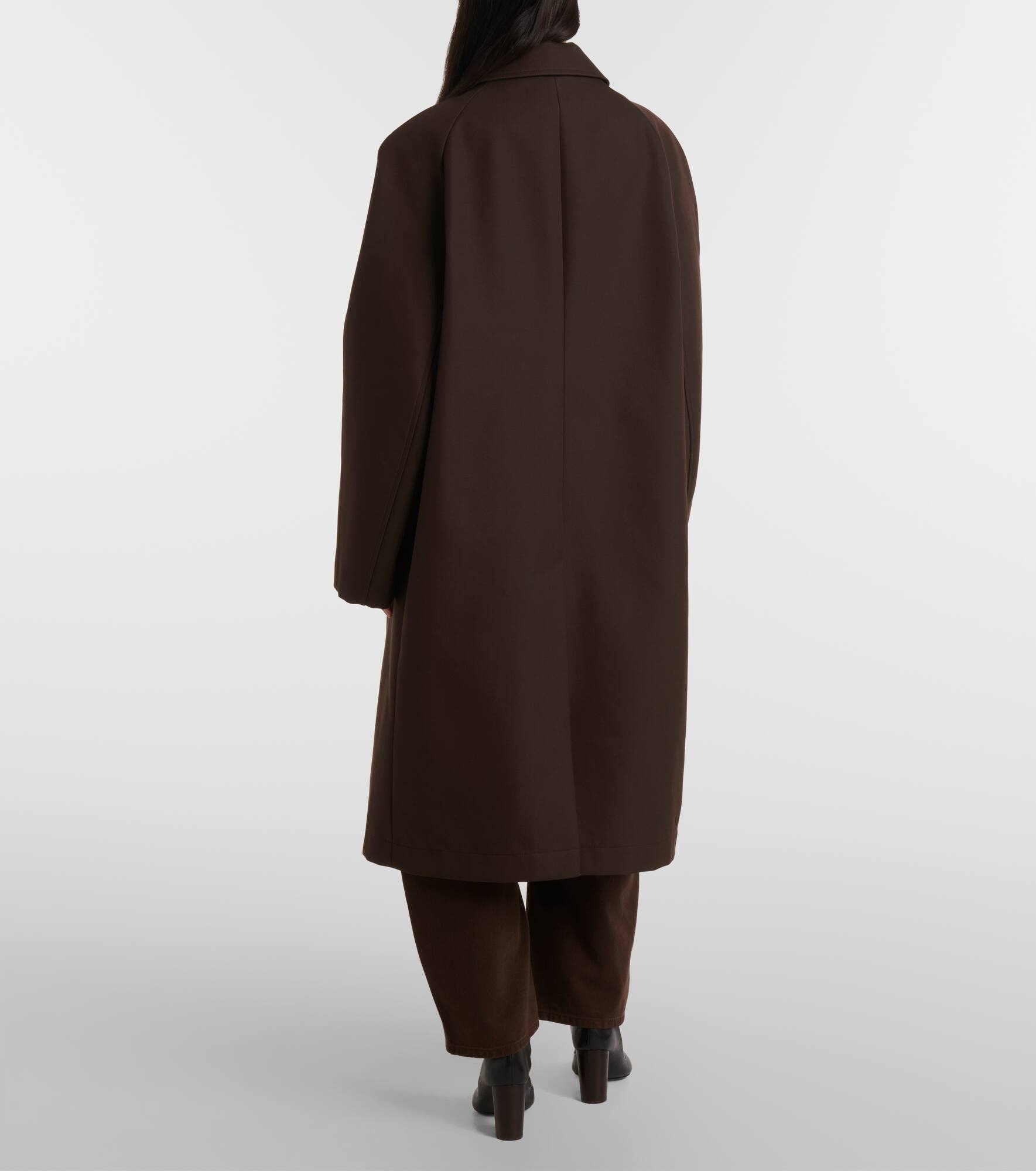 Wool and cotton-blend coat - 3