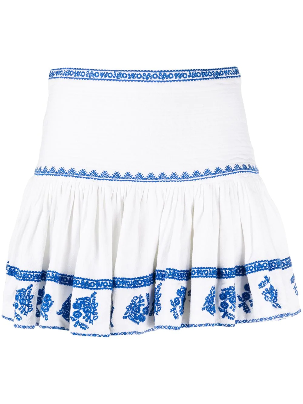 embroidered mini skirt - 1