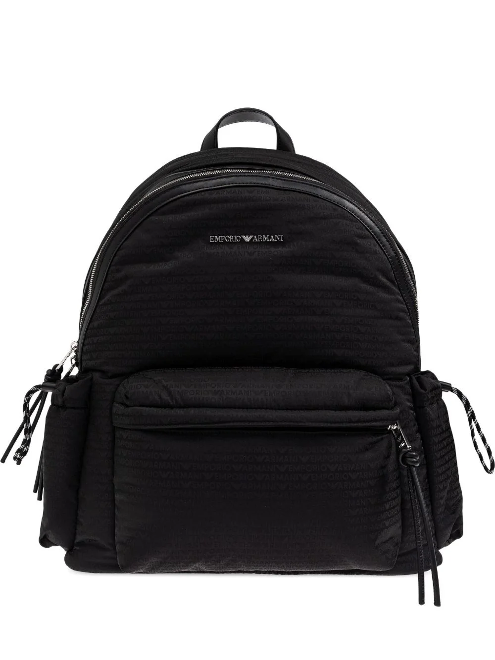 logo-plaque quilted backpack - 1