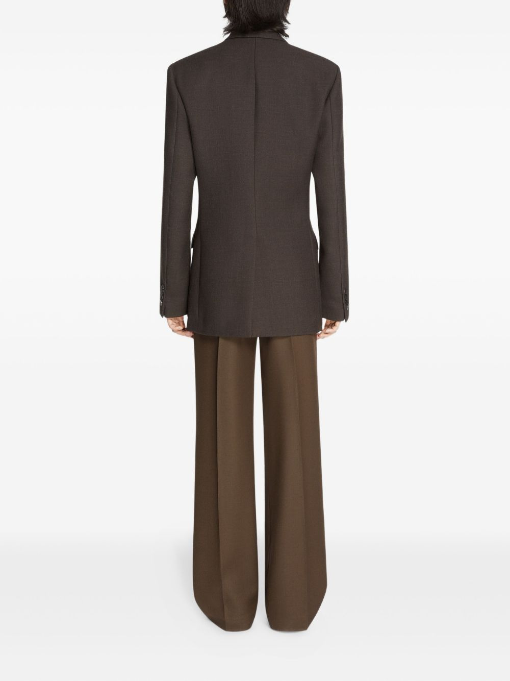 double-breasted wool blazer - 4