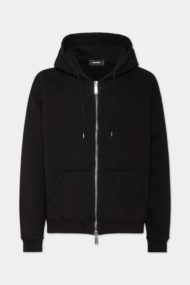RELAX FIT ZIPPED HOODIE - 1